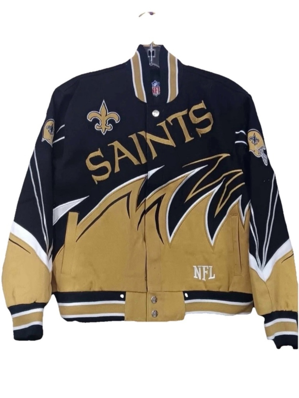 NFL Vintage New Orleans Saints Varsity Shark tooth Jacket